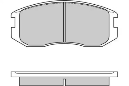 Комплект тормозных колодок E.T.F. 12-0558