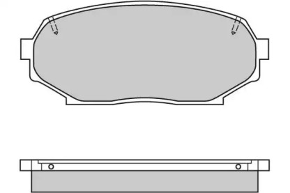 Комплект тормозных колодок E.T.F. 12-0571