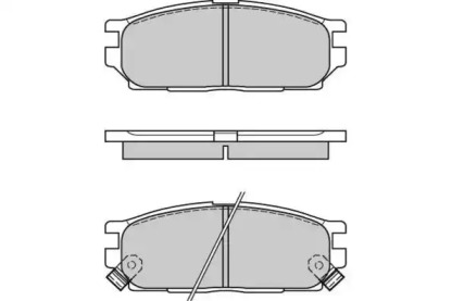 Комплект тормозных колодок E.T.F. 12-0588