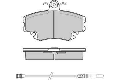 Комплект тормозных колодок E.T.F. 12-0590