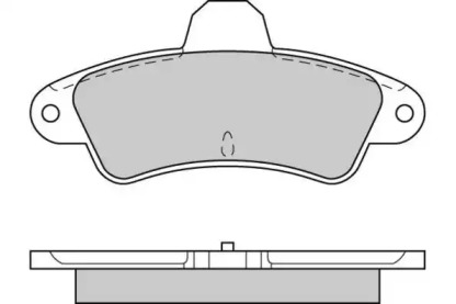 Комплект тормозных колодок E.T.F. 12-0593