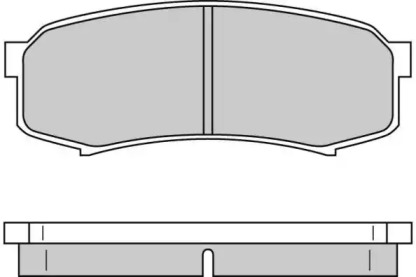 Комплект тормозных колодок E.T.F. 12-0597