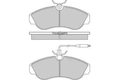 Комплект тормозных колодок E.T.F. 12-0615