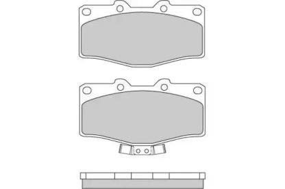 Комплект тормозных колодок E.T.F. 12-0618