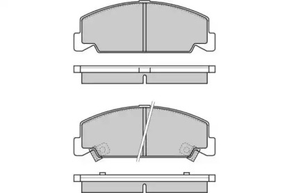 Комплект тормозных колодок E.T.F. 12-0634