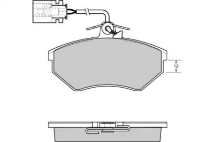 Комплект тормозных колодок E.T.F. 12-0638