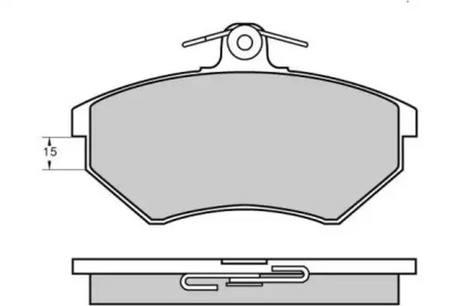 Комплект тормозных колодок E.T.F. 12-0641