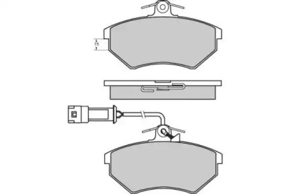 Комплект тормозных колодок E.T.F. 12-0643