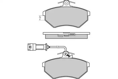 Комплект тормозных колодок E.T.F. 12-0644