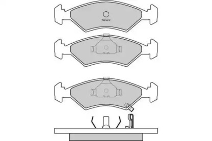 Комплект тормозных колодок E.T.F. 12-0647