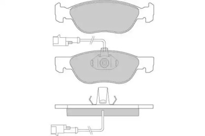 Комплект тормозных колодок E.T.F. 12-0677