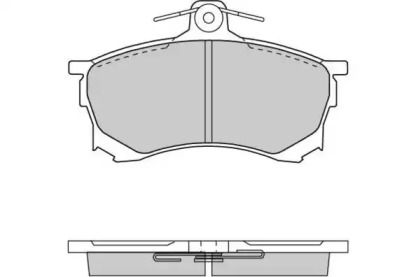 Комплект тормозных колодок E.T.F. 12-0700