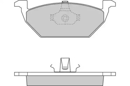 Комплект тормозных колодок E.T.F. 12-0712