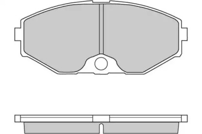 Комплект тормозных колодок E.T.F. 12-0722