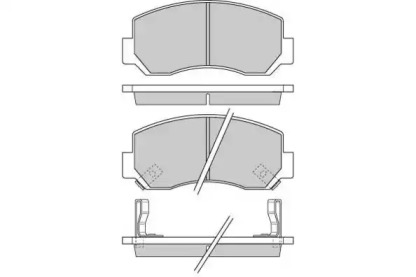 Комплект тормозных колодок E.T.F. 12-0727