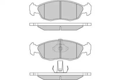 Комплект тормозных колодок E.T.F. 12-0729