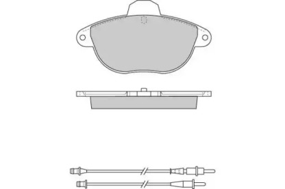 Комплект тормозных колодок E.T.F. 12-0737