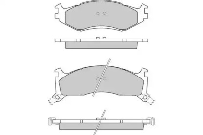 Комплект тормозных колодок E.T.F. 12-0739