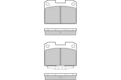 Комплект тормозных колодок E.T.F. 12-0755