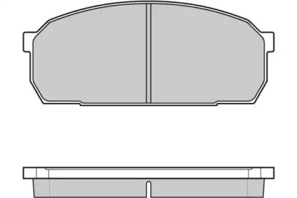 Комплект тормозных колодок E.T.F. 12-0756