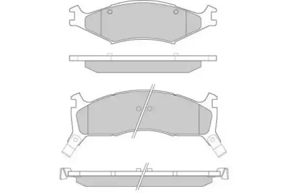 Комплект тормозных колодок E.T.F. 12-0772