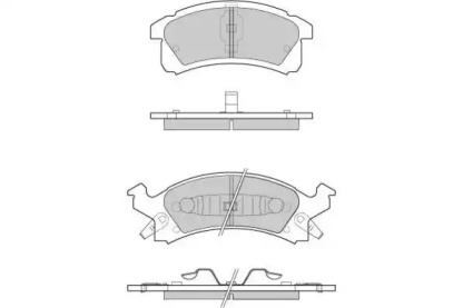 Комплект тормозных колодок E.T.F. 12-0779