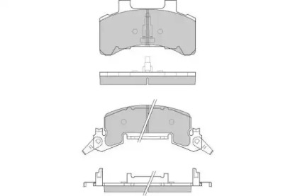 Комплект тормозных колодок, дисковый тормоз E.T.F. 12-0786