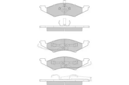 Комплект тормозных колодок E.T.F. 12-0797