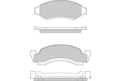 Комплект тормозных колодок E.T.F. 12-0798