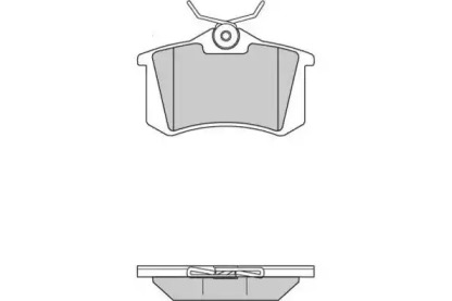 Комплект тормозных колодок, дисковый тормоз E.T.F. 12-0806