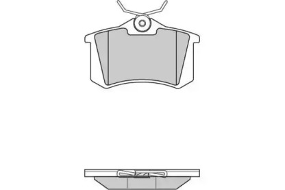 Комплект тормозных колодок, дисковый тормоз E.T.F. 12-0807