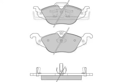 Комплект тормозных колодок E.T.F. 12-0810