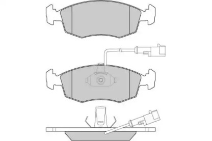 Комплект тормозных колодок E.T.F. 12-0817