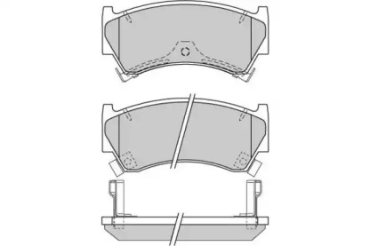 Комплект тормозных колодок E.T.F. 12-0826