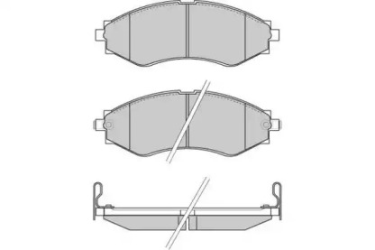 Комплект тормозных колодок E.T.F. 12-0834