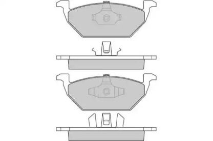 Комплект тормозных колодок E.T.F. 12-0835