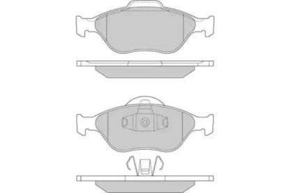 Комплект тормозных колодок E.T.F. 12-0872