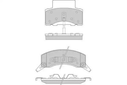 Комплект тормозных колодок E.T.F. 12-0886