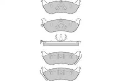 Комплект тормозных колодок E.T.F. 12-0892