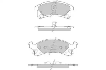 Комплект тормозных колодок E.T.F. 12-0893