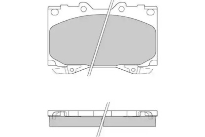 Комплект тормозных колодок E.T.F. 12-0898