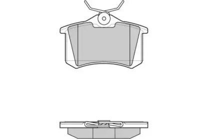 Комплект тормозных колодок, дисковый тормоз E.T.F. 12-0906