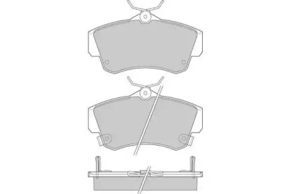 Комплект тормозных колодок E.T.F. 12-0908