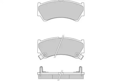 Комплект тормозных колодок E.T.F. 12-0913