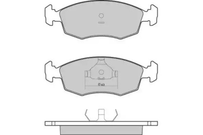 Комплект тормозных колодок E.T.F. 12-0950