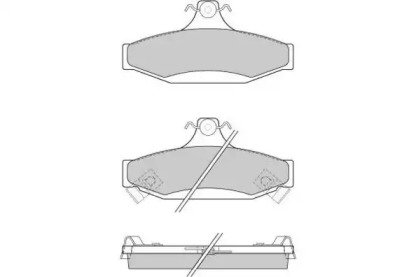 Комплект тормозных колодок E.T.F. 12-0956