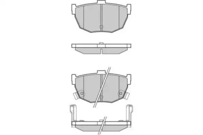 Комплект тормозных колодок E.T.F. 12-0967