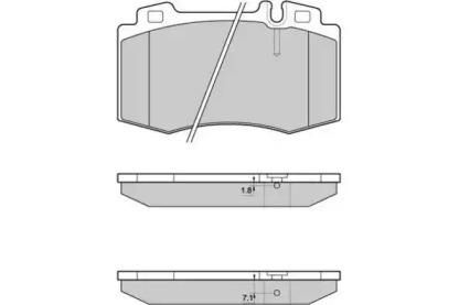 Комплект тормозных колодок E.T.F. 12-0986