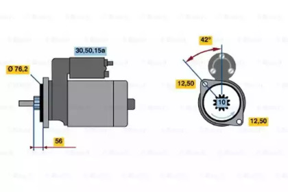 Стартер BOSCH 0 986 016 110