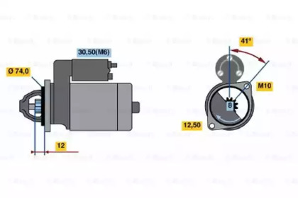 Стартер BOSCH 0 001 107 431